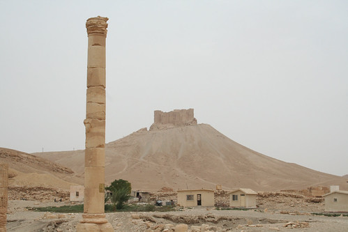 Palmyra - Qalaat Ibn Maan castle on hill