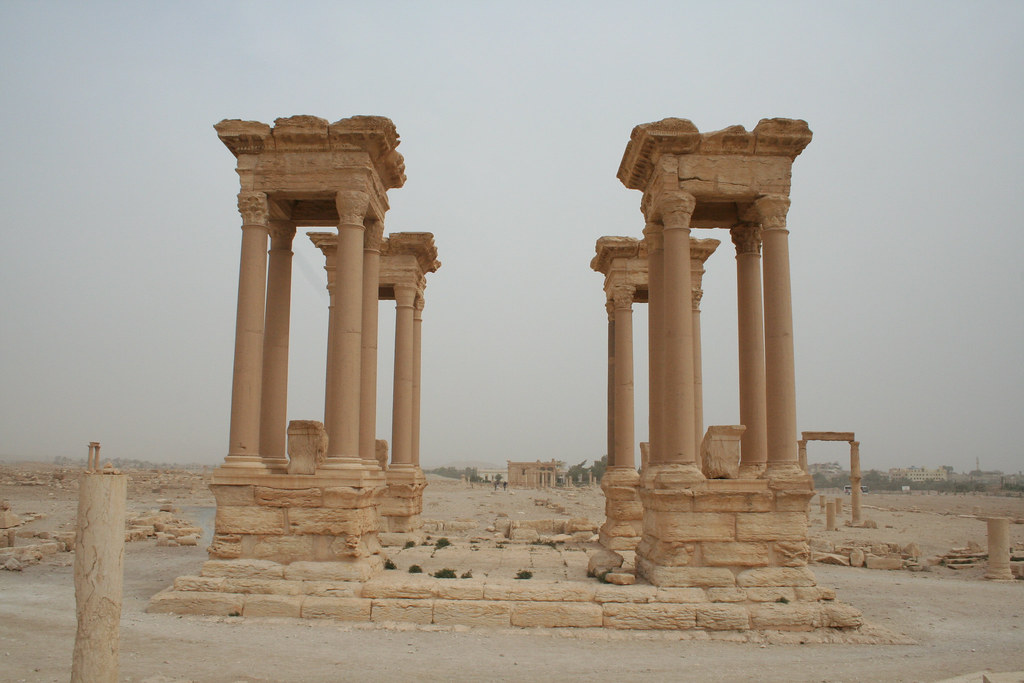 Palmyra - tetrapylon from south