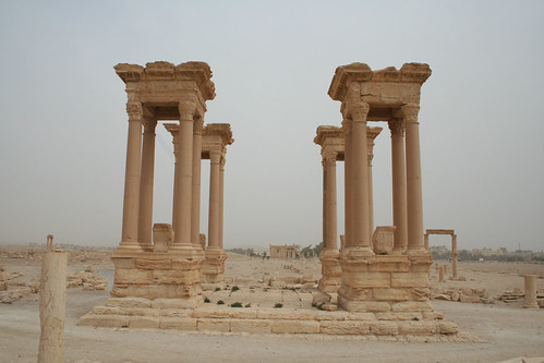 Palmyra - tetrapylon from south
