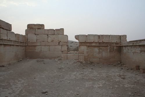 Palmyra - room with attractive meander dado in west corner of agora