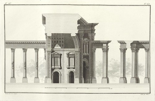 Monumental Arch, reconstruction and cross section