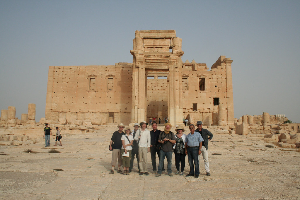 Palmyra - Temple of Bel - group photo taken by Fiona