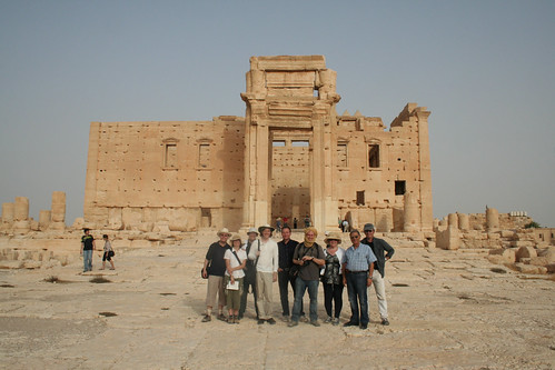 Palmyra - Temple of Bel - group photo taken by Fiona