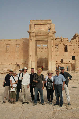 Palmyra - Temple of Bel - group photo taken by Fiona_2