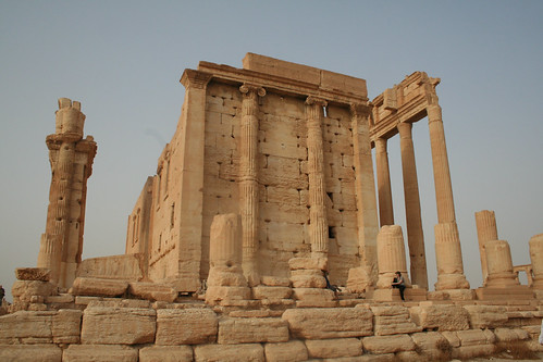 Palmyra - Temple of Bel - cella exterior from south