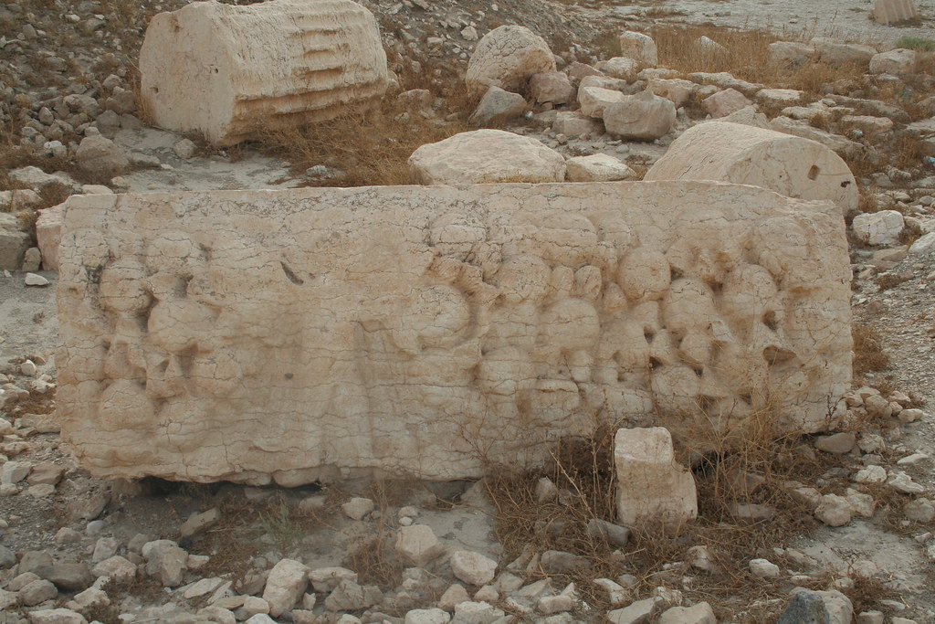 Palmyra - Temple of Bel - weathered relief