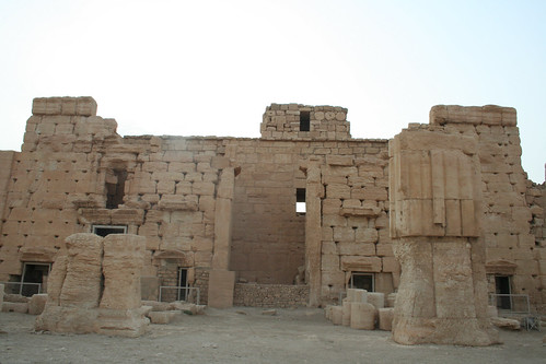 Palmyra - Temple of Bel - courtyard entrance interior