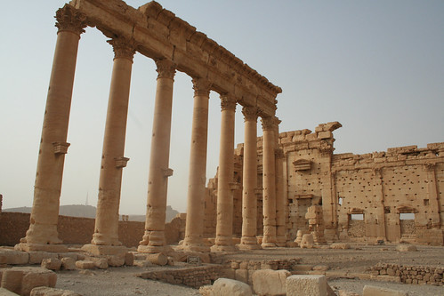 Palmyra - Temple of Bel courtyard NW interior corner_2