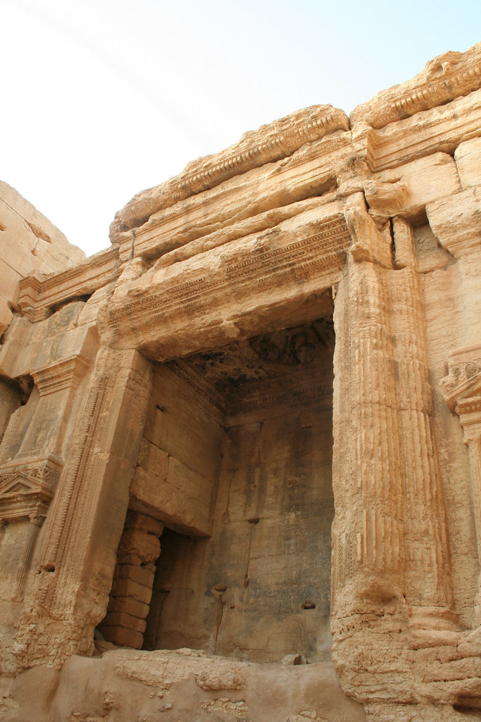 Palmyra - Temple of Bel cella north adyton door