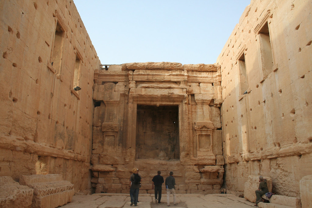 Palmyra - Temple of Bel - cella north adyton facade