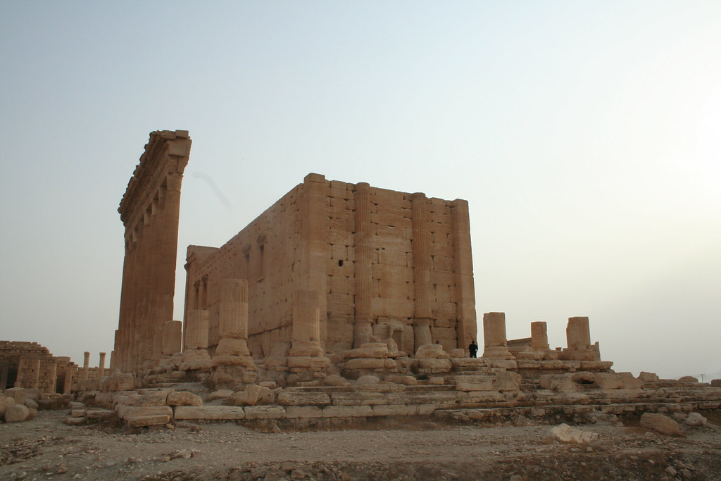 Palmyra - Temple of Bel - cella exterior from north