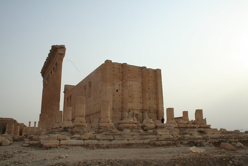 Palmyra - Temple of Bel - cella exterior from north