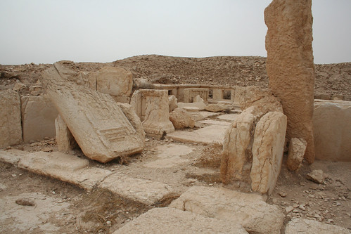 Palmyra - tomb building with radial chambers - doors
