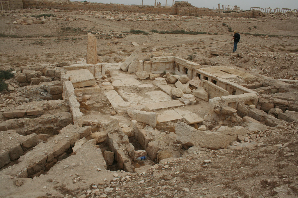Palmyra - tomb building with radial chambers