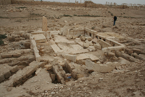 Palmyra - tomb building with radial chambers